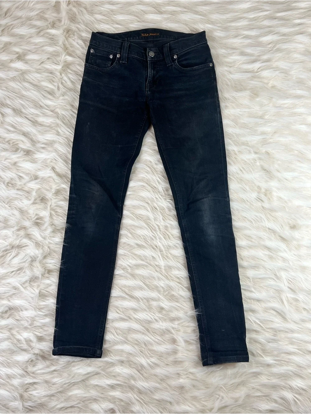 Nudie Tight Long John Jeans Men's 27x30 Black - Picture 1 of 6
